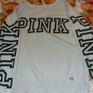 White "Pink" pullover